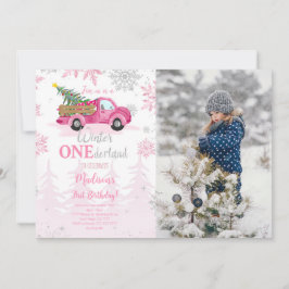 Invitación editable a la foto de Winter Wonderland