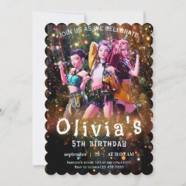 Invitación Editable Anime Birthday Invitation