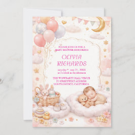 Invitación Editable Baby Shower Invitation Template