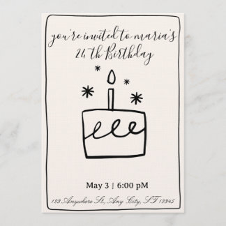 Invitación Editable Birthday Invitation – Colorful Party Temp