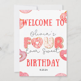 Invitación Editable Bundle de cuarto cumpleaños 44 veces dulc