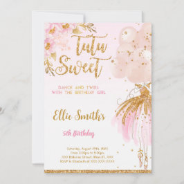 Invitación Editable de Bailarina