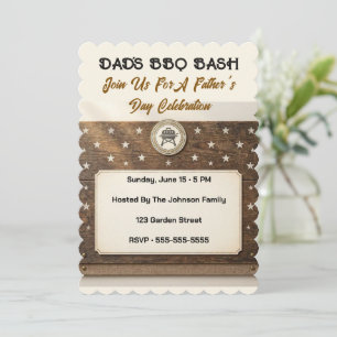Invitación editable de BBQ del Día del Padre con e