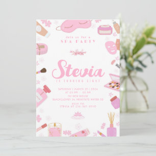 Invitación editable de fiesta de cumpleaños de Spa