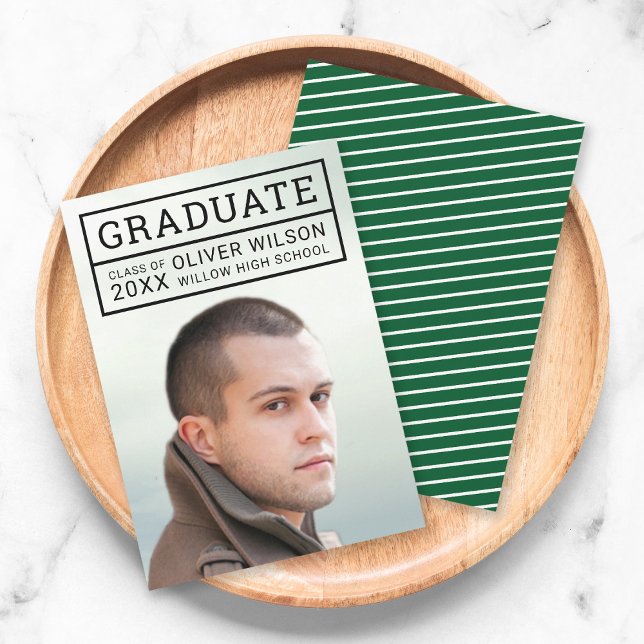 Invitación editable de graduación de fotos de cuad (Subido por el creador)