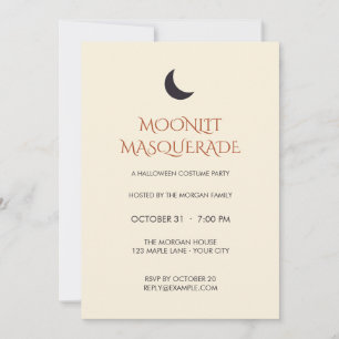 Invitación editable de Halloween para baile de más