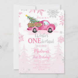 Invitación editable de invierno de ONEderland