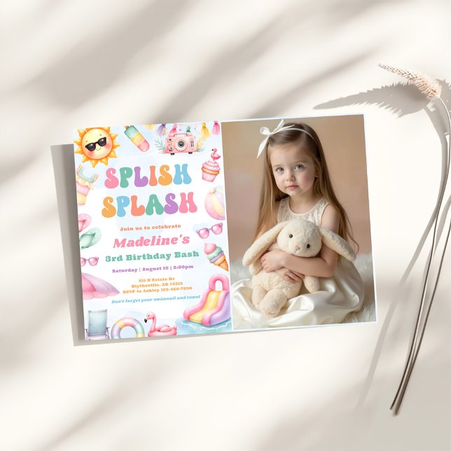 Invitación Editable foto de la fiesta de cumpleaños de Summer (Subido por el creador)