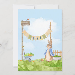 Invitación Editable jardín Peter the Rabbit