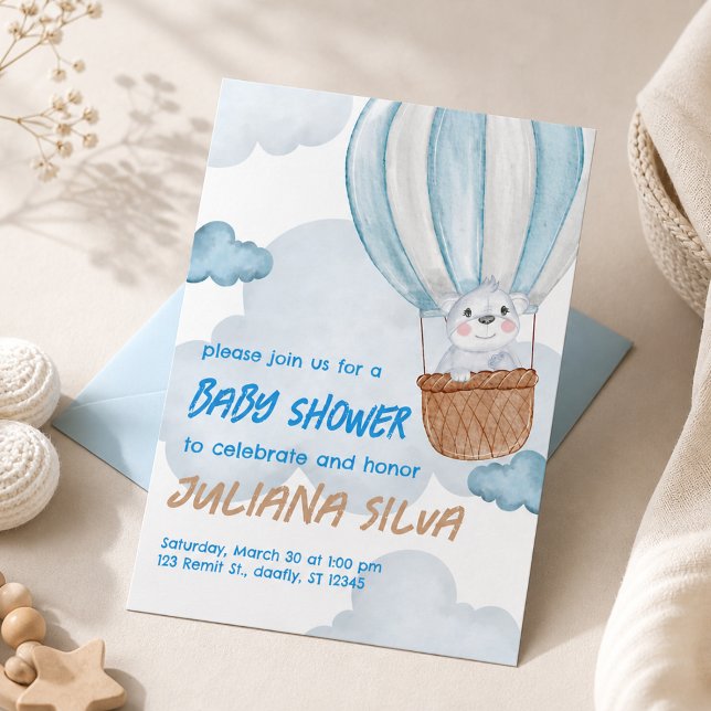 Invitación editable para baby shower de animalitos (Subido por el creador)