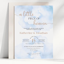 Invitación Editable para Baby Shower "Un Pequeño T