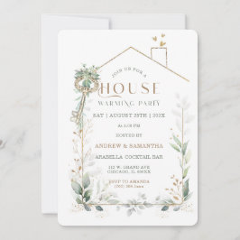 Invitación editable para calentar la casa