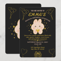Invitación editable para fiesta de cumpleaños de n