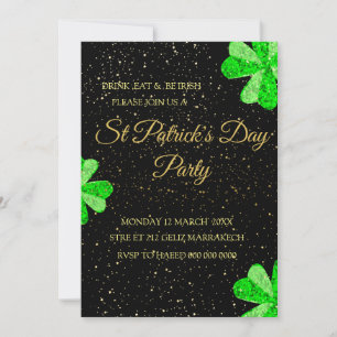 Invitación editable para fiesta de San Patricio, T