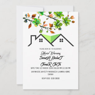 Invitación editable para inauguración de casa, Ina