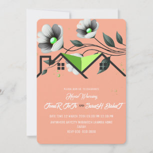 Invitación editable para inauguración de casa, Ina