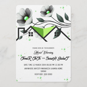 Invitación editable para inauguración de casa, Ina