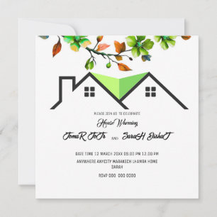 Invitación editable para inauguración de casa, Ina
