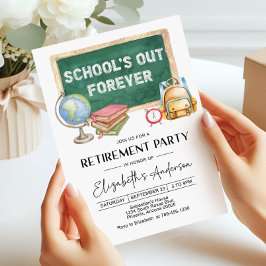 Invitación editable para la fiesta de jubilación d