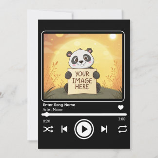 Invitación Editable Song Music Player Template