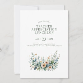 Invitación Editable Teacher Event Invitation – Appreciation o