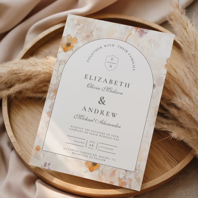 Invitación Editorial Boda Wildflower (Subido por el creador)