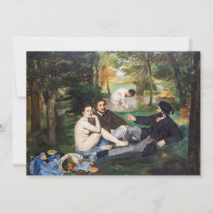 Invitación Edouard Manet - Almuerzo en la hierba