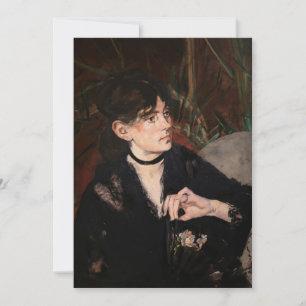 Invitación Edouard Manet - Berthe Morisot con un abanico 1874