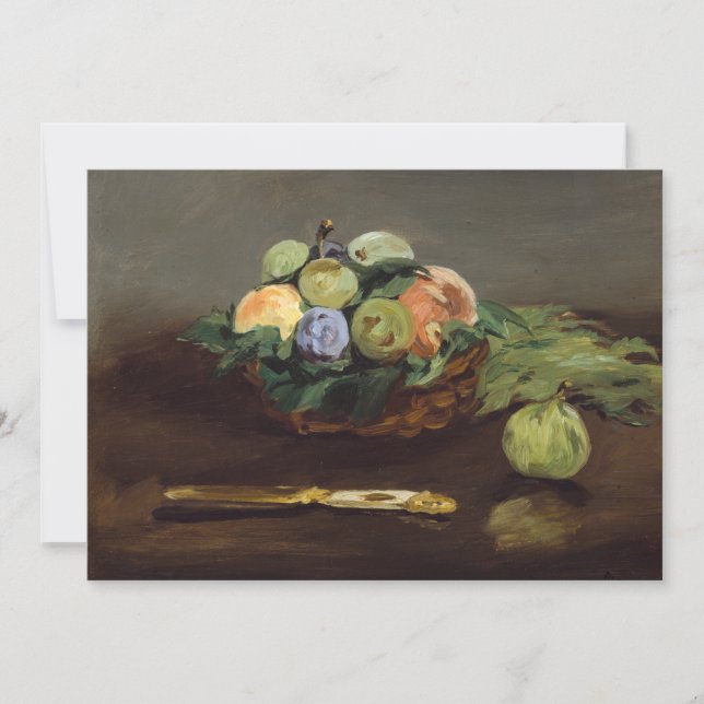 Invitación Edouard Manet - Canasta de Frutas (Anverso)