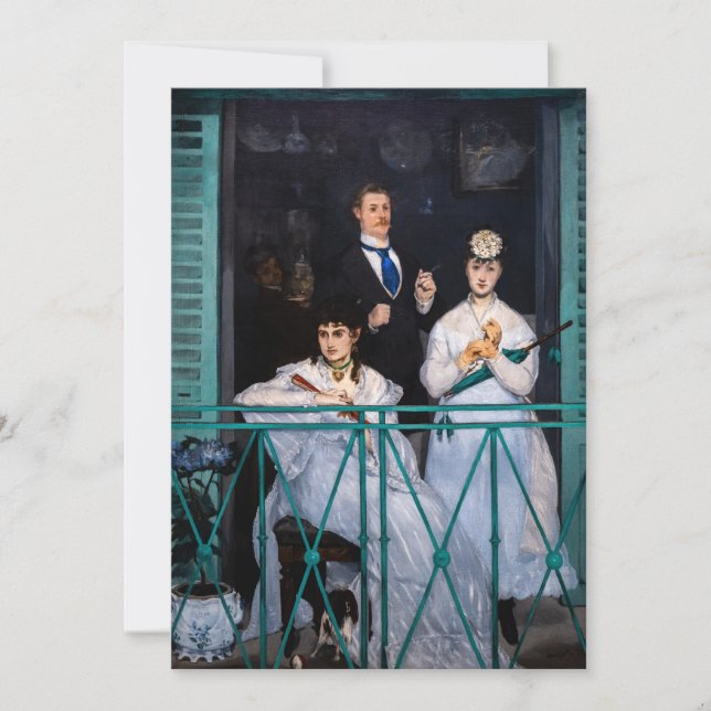 Invitación Edouard Manet - El Balcón / Le Balcon (Anverso)
