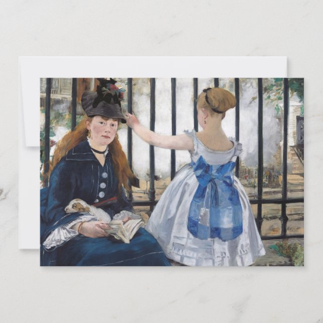 Invitación Edouard Manet - El ferrocarril (Anverso)