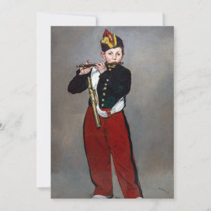 Invitación Edouard Manet - El Flautista / Joven Flautista