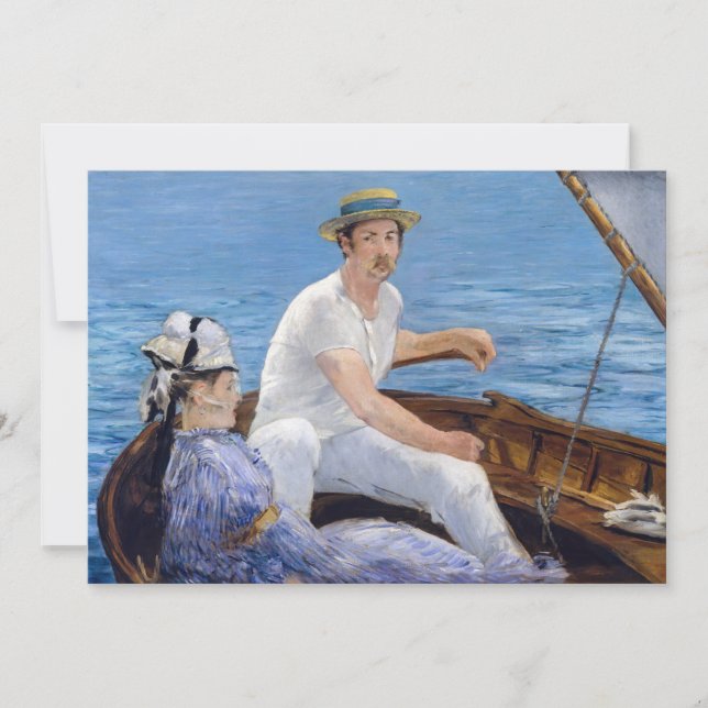 Invitación Edouard Manet - Embarcación (Anverso)