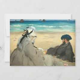 Invitación Edouard Manet - En la playa