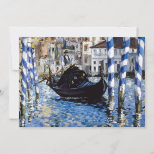 Invitación Edouard Manet - Gran Canal, Venecia