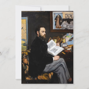 Invitación Edouard Manet - Retrato de Emile Zola