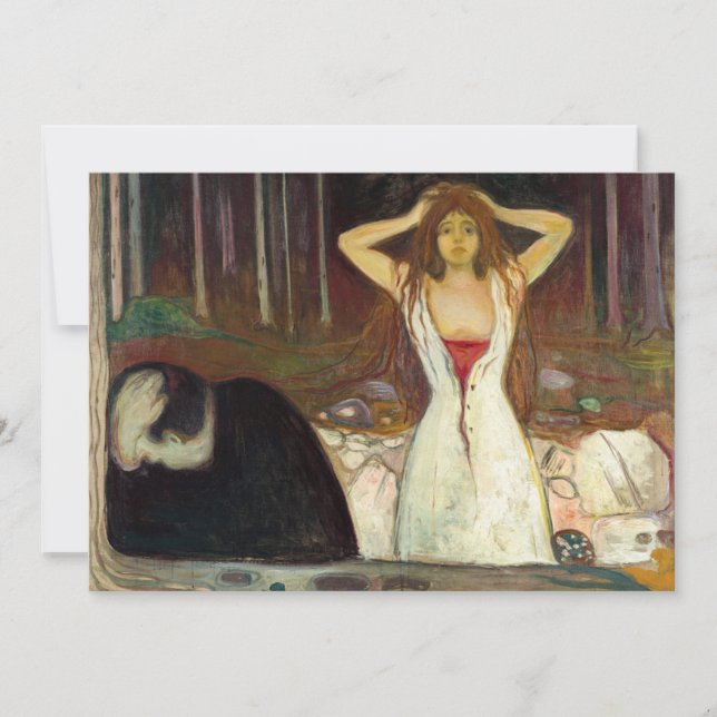 Invitación Edvard Munch - Ashes (Anverso)