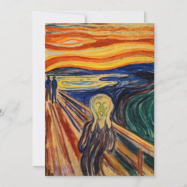 Invitación Edvard Munch - El Grito 1910 (Anverso)