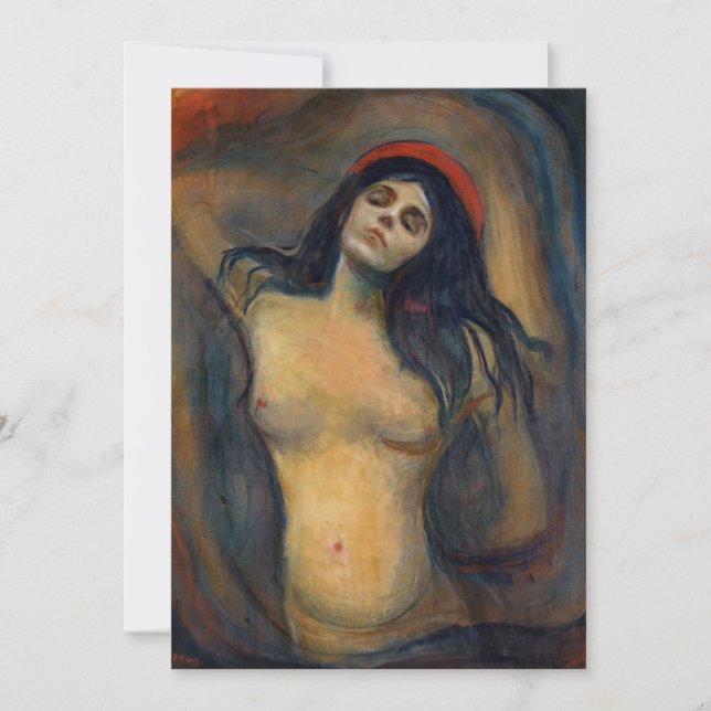 Invitación Edvard Munch - Madonna (Anverso)