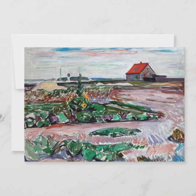 Invitación Edvard Munch - Mar. Paisaje cerca de Lubeck (Anverso)