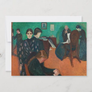 Invitación Edvard Munch - Muerte en el Sickroom v1