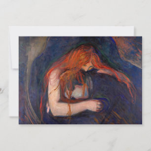 Invitación Edvard Munch - Vampiro / Amor y dolor