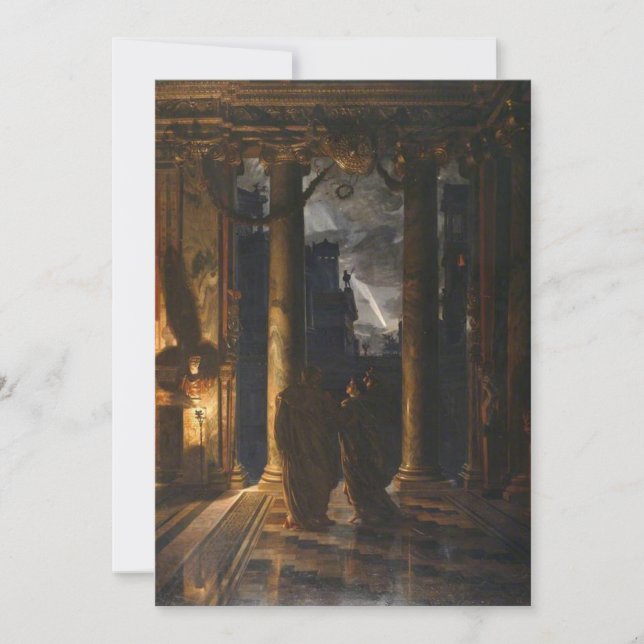 Invitación Edward Poynter - Los ídos de marzo (Anverso)