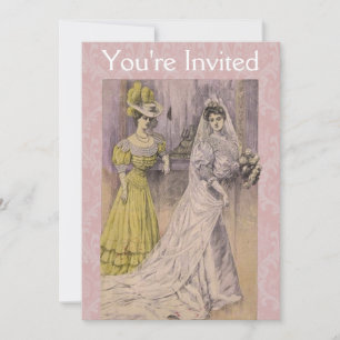 Invitación Edwardian Vintage Bride