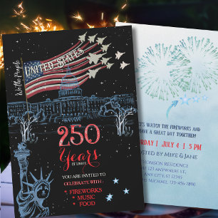 Invitación EE. UU. 250 años de libertad Nosotros el pueblo Pa