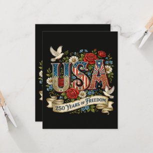 Invitación EE. UU.  América 1776-2026 250 Años Libertad