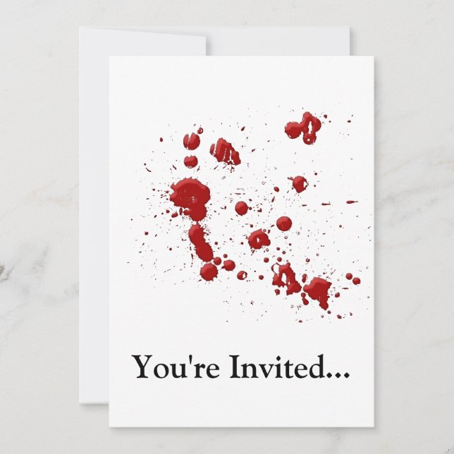 Invitación Eee, es esa sangre en tu (Anverso)