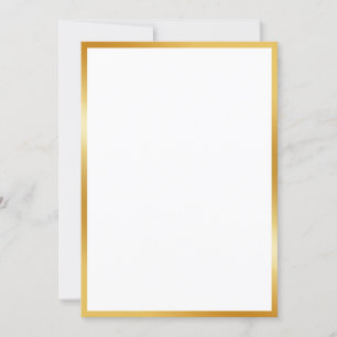 Invitación Efecto oro de lujo