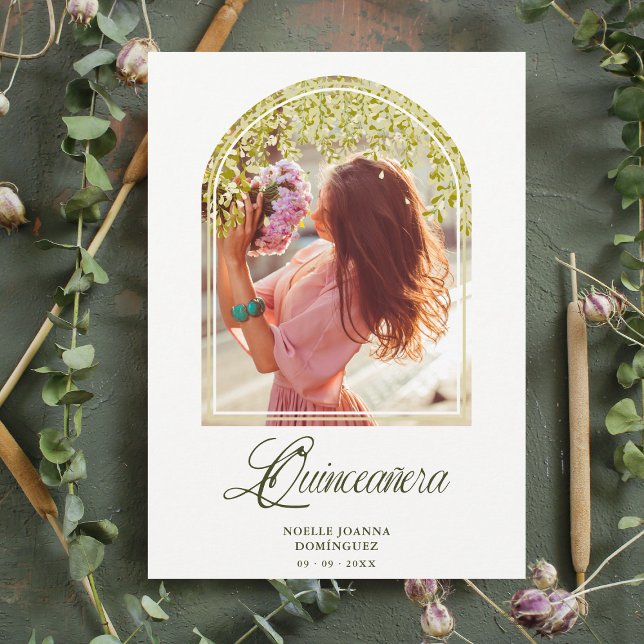 Invitación Efecto Quinceañera Arco de Quinceañera Flores de W (Subido por el creador)