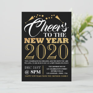 Invitación Efecto Relieve metalizado dorado, burbujas de cham